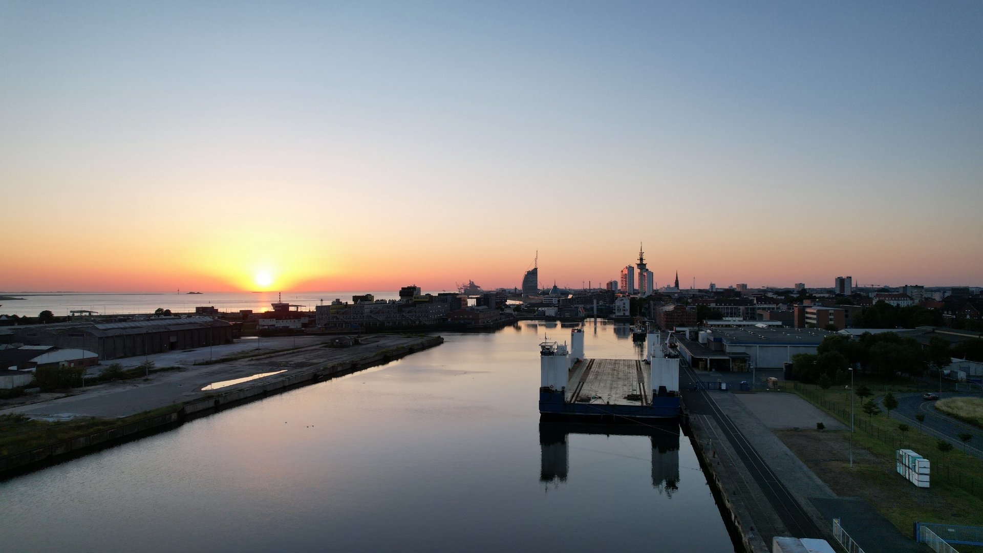 Bauabschnitt 1-1 – Ausblick während der Abendstunden