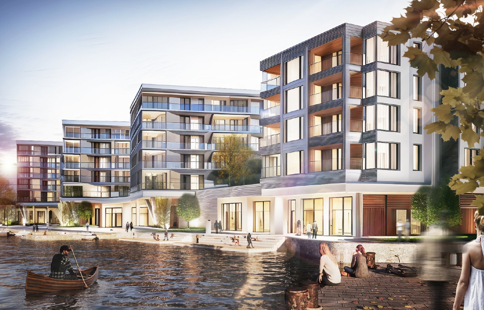 Bauabschnitt 2-1   Visualisierung Wasserseite