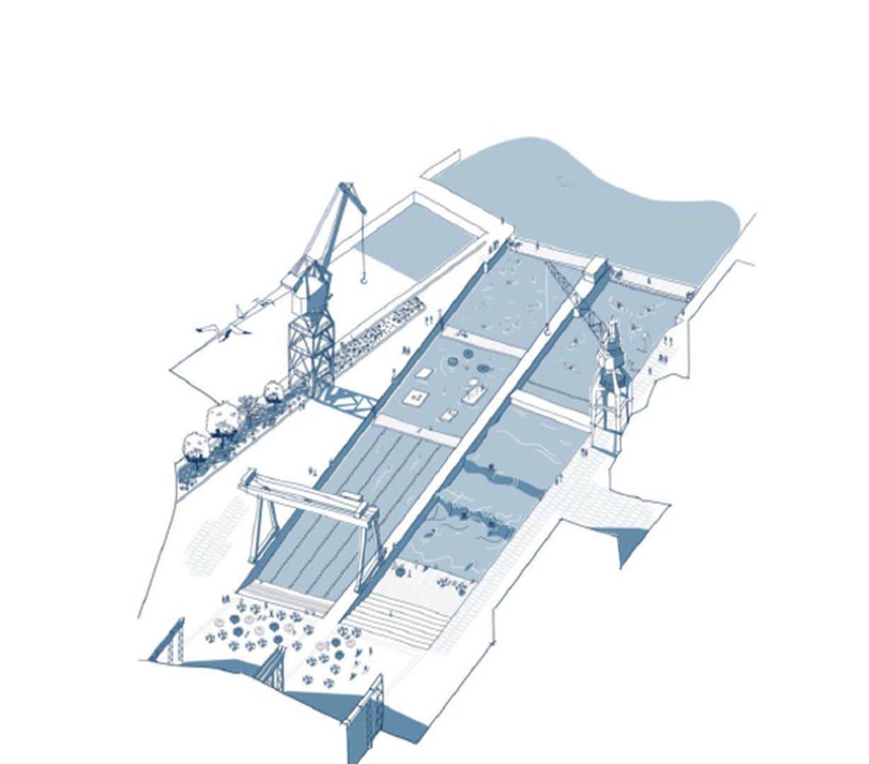 Werftquartier – Blauer Finger